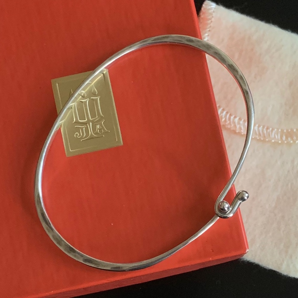 JAMES AVERY Sterling Hammered Hook-On Bracelet